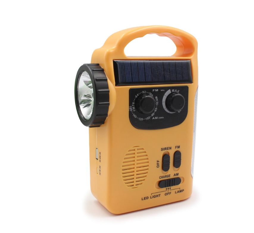 Emergency Hand-Cranked Radio Light