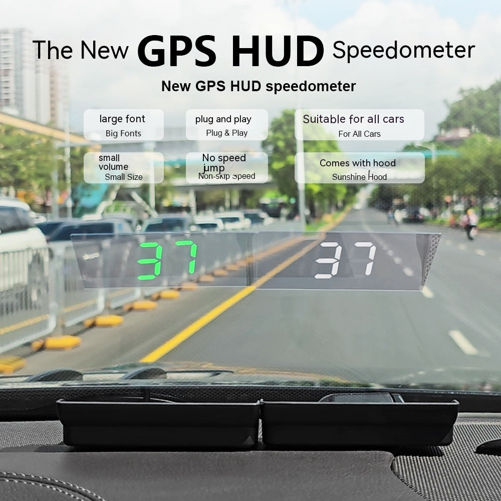 Car Hud Head-up Display GPS Velometer