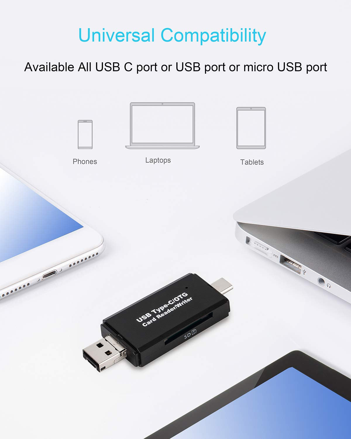 USB 3.0 Card Reader TF SD Camera