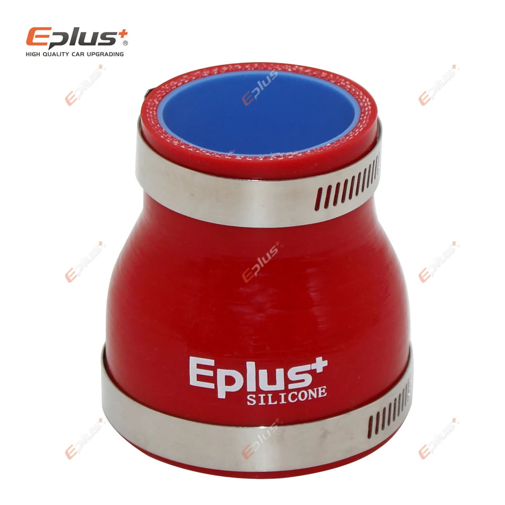 EPLUS Universal Silicone Tubing Hose Straight Big To Small Connector Car Intercooler Turbo Intake Pipe Coupler Red Multi Size