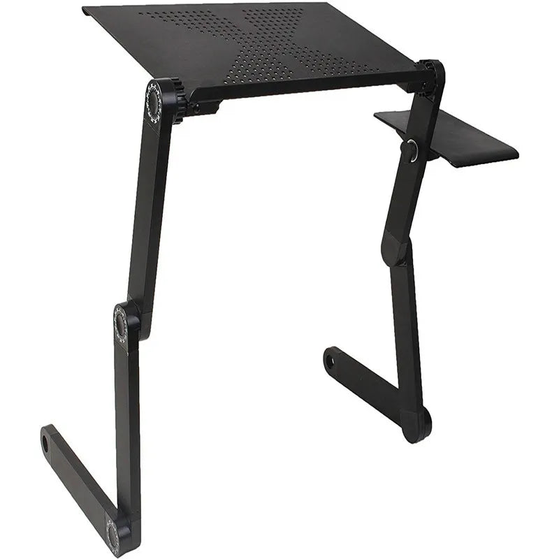 JOYLIVE Computer Desk Portable Adjustable Foldable Computer Desk Laptop Laptop Laptop Computer Folding Table Ventilated Bed Use