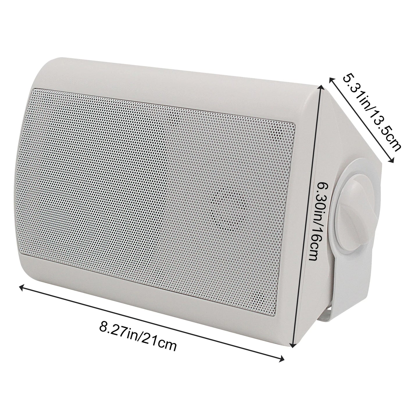 Herdio 4 Inches Outdoor Indoor Bluetooth Speakers Weatherproof Wall Mount Speakers Home Garden Patio Store External Speakers