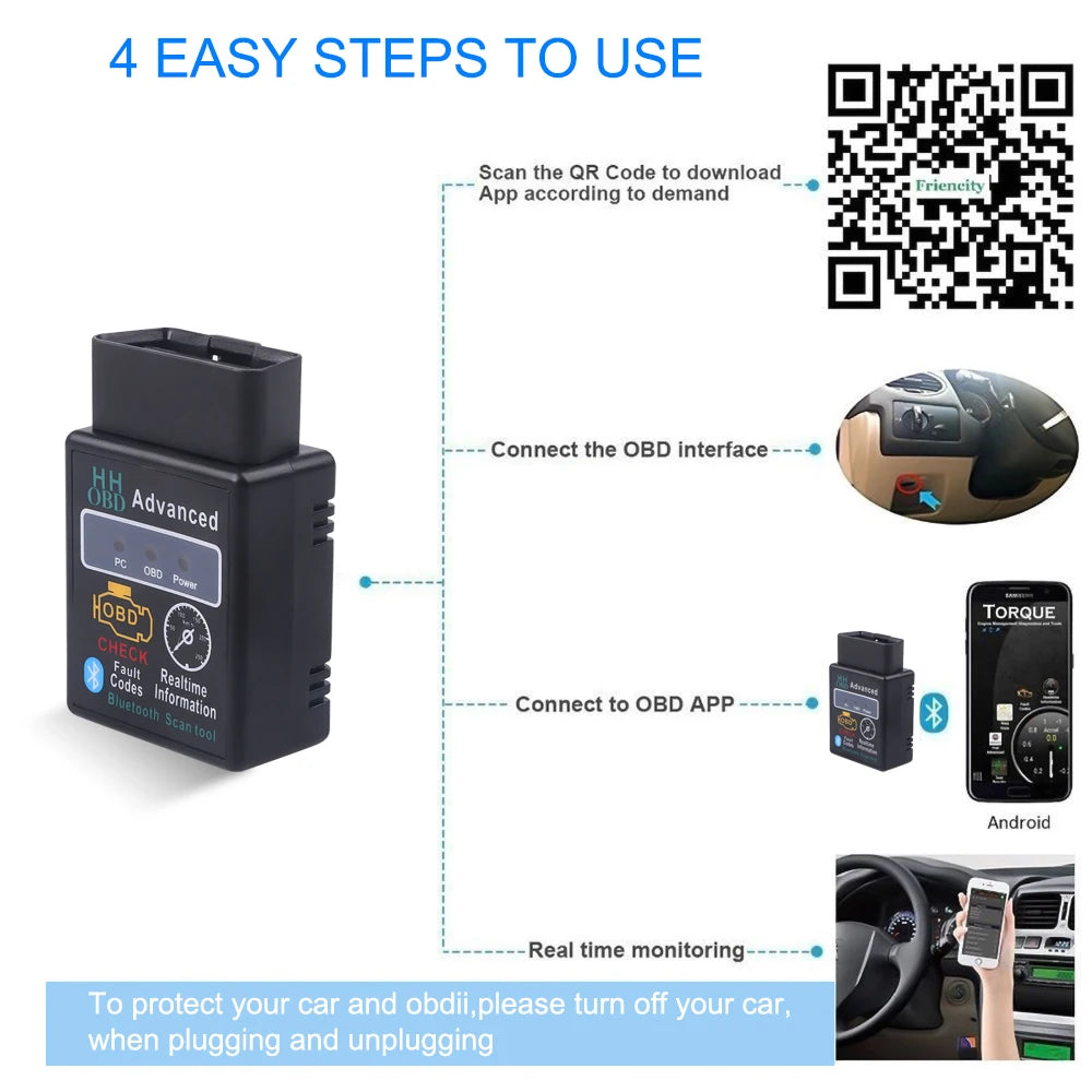 Wireless OBD2 Car Diagnostic Tool