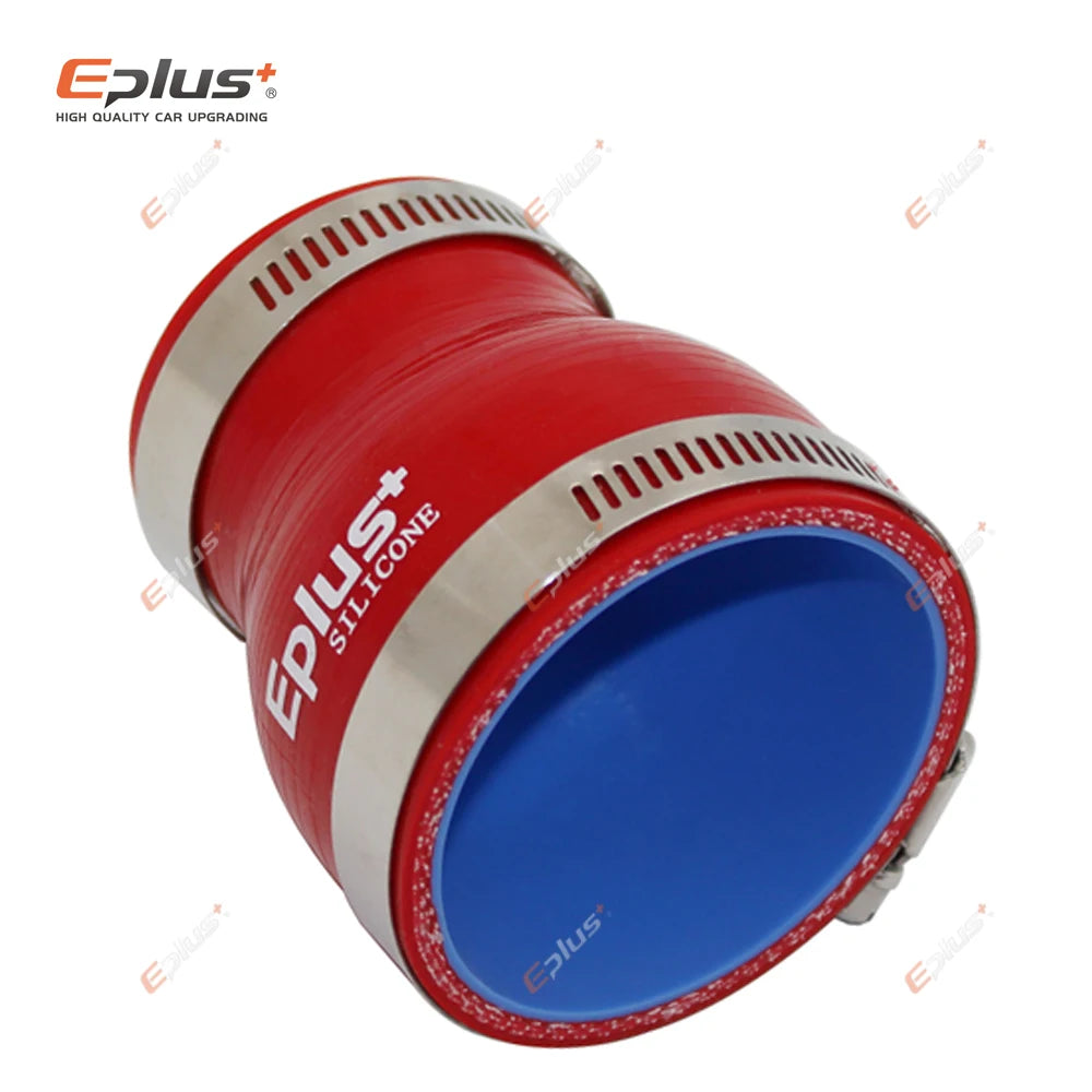 EPLUS Universal Silicone Tubing Hose Straight Big To Small Connector Car Intercooler Turbo Intake Pipe Coupler Red Multi Size