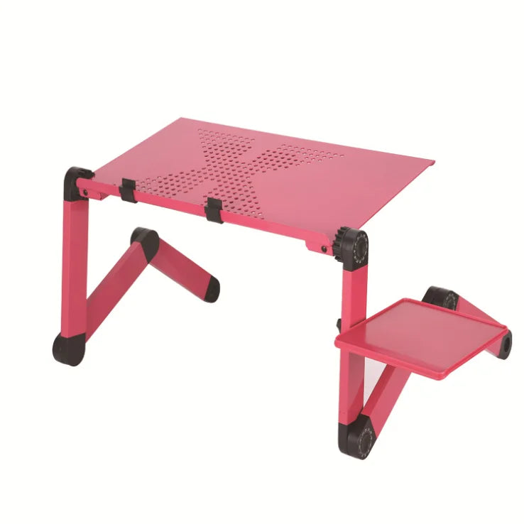 JOYLIVE Computer Desk Portable Adjustable Foldable Computer Desk Laptop Laptop Laptop Computer Folding Table Ventilated Bed Use