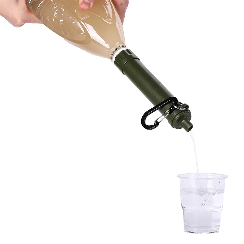 Outdoor Water Filtration Survival Water Filter Straw Water Filtration System Drinking Purifier For Emergency Hiking Camping