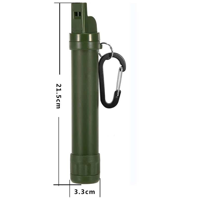 Outdoor Water Filtration Survival Water Filter Straw Water Filtration System Drinking Purifier For Emergency Hiking Camping