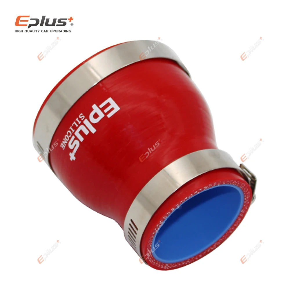 EPLUS Universal Silicone Tubing Hose Straight Big To Small Connector Car Intercooler Turbo Intake Pipe Coupler Red Multi Size