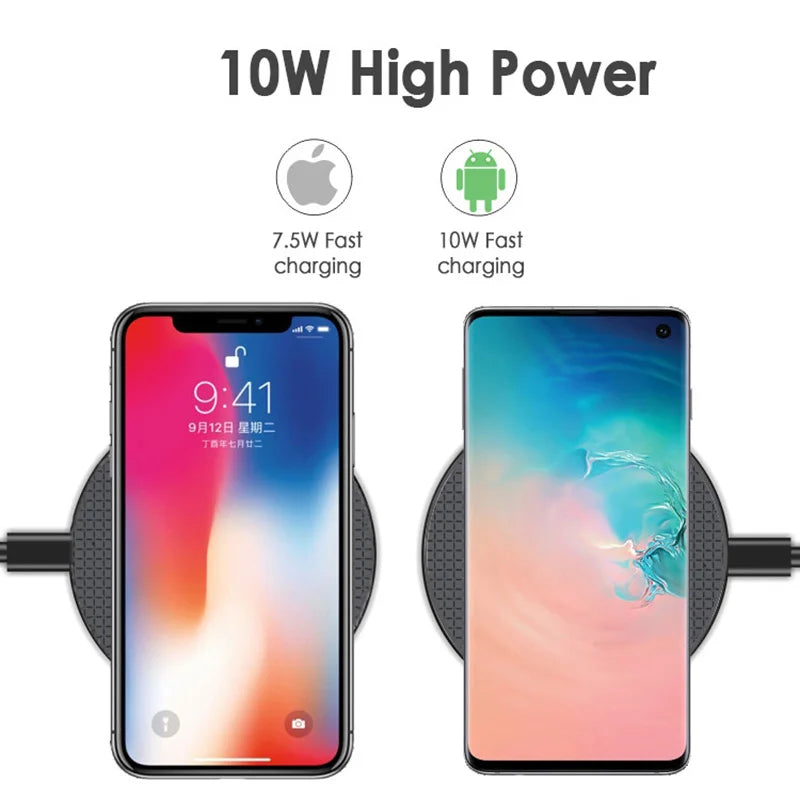 Wireless Charger 5W/10W Phone Charger Wireless Fast Charging Dock Charger For Iphone Samsung Xiaomi Huawei MP3