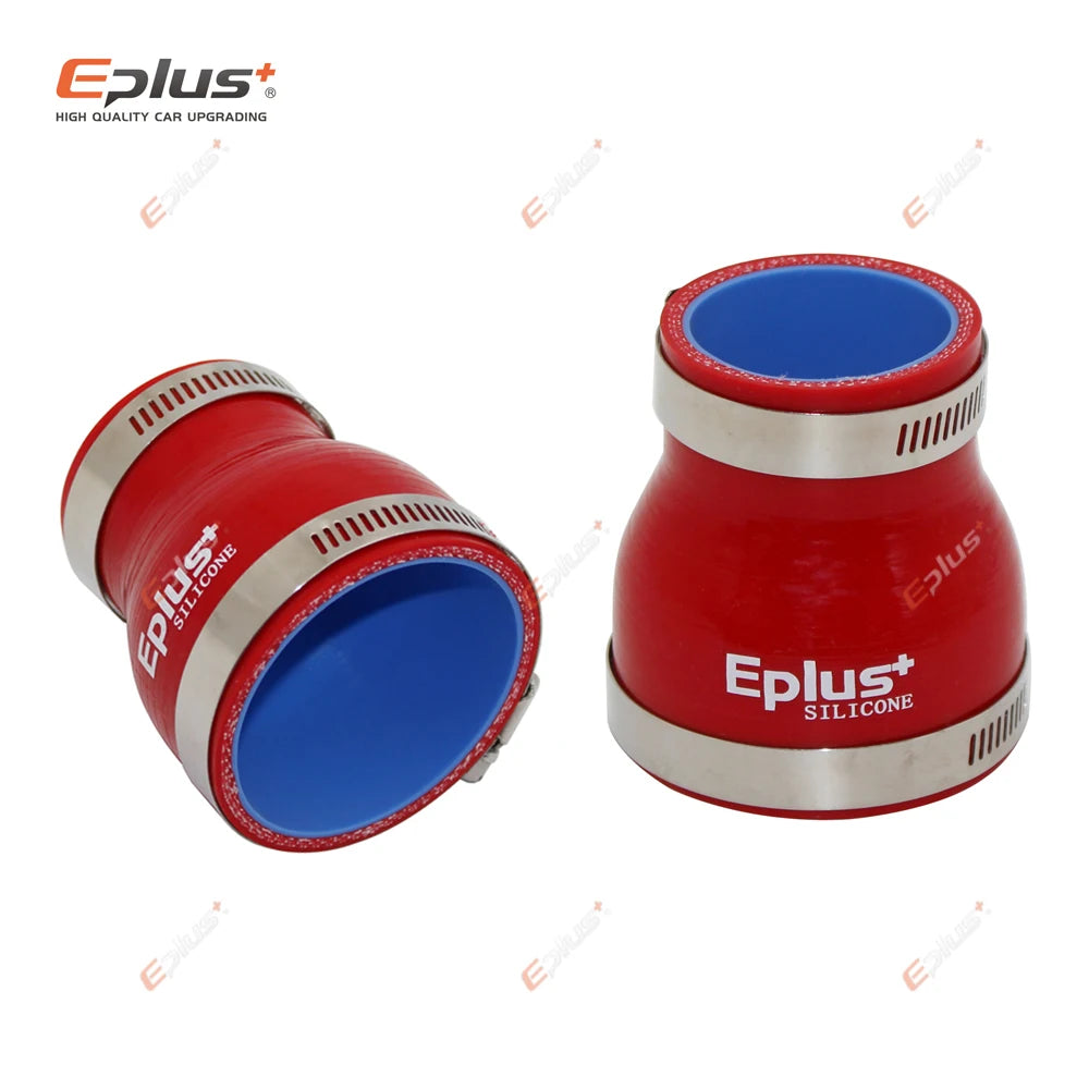 EPLUS Universal Silicone Tubing Hose Straight Big To Small Connector Car Intercooler Turbo Intake Pipe Coupler Red Multi Size