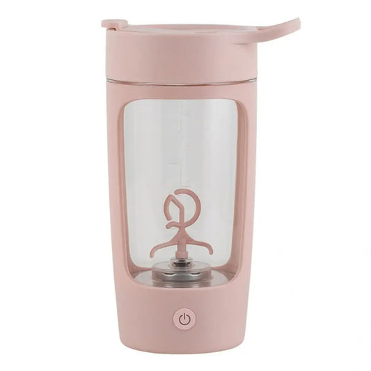 650ml  Shaker Cup Lovely Fitness Trip Carrying Shaker Cup USB Charging Dust-proof Shaker Bottle