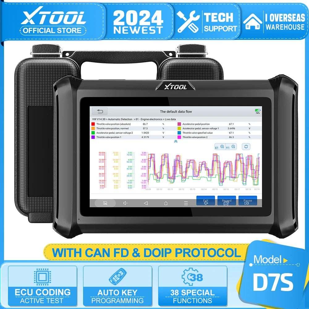 XTOOL D7S Bidirectional Car Diagnostic Tool