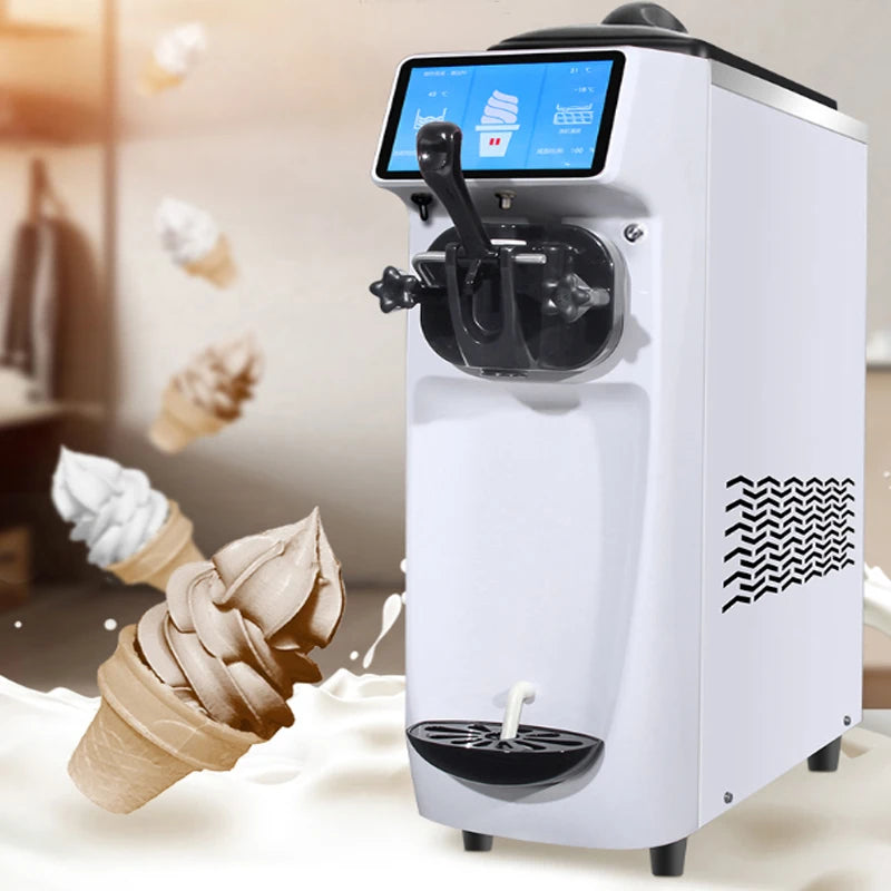 Ice Cream Machine Commercial Full-Automatic Stall Desktop Small Cone By Air