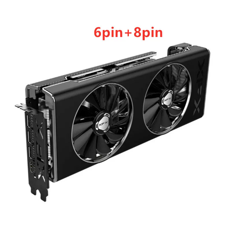 XFX RX5700 8GB NAVI XT Graphics Card GPU AMD RadeonRX 5700 Video Cards  Desktop PC Screen Card Computer Game Map Gaming graphics