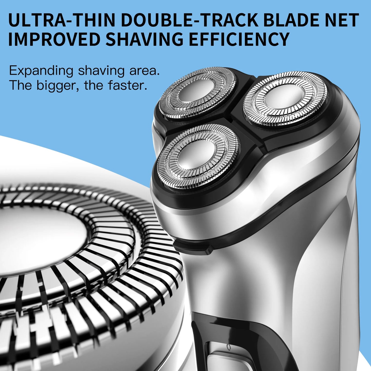 ENCHEN Blackstone Electrical Rotary Shaver for Men 3D Floating Blade Washable Type-C USB Rechargeable Shaving Beard Machine