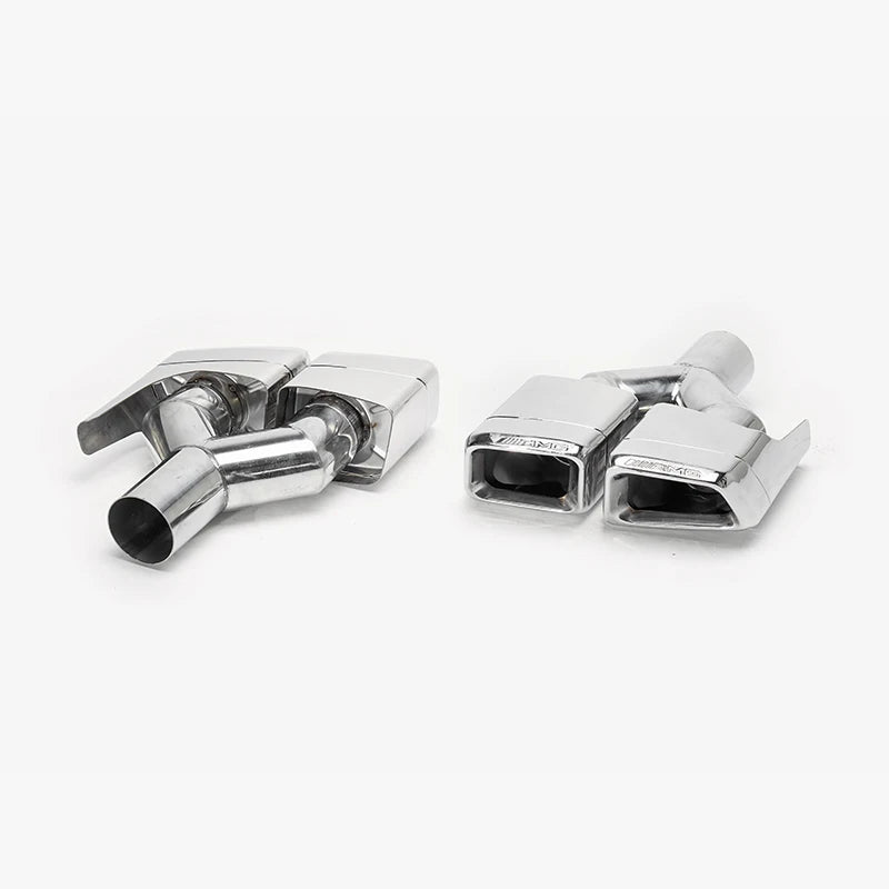 2pcs/set 304 Stainless Steel Car Quad Exhaust Tip For Mercedes Benz W212 E63 W204 Muffler Exhaust Tip Exhaust System Nozzle