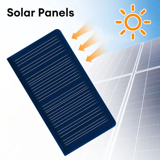 10pcs 5V Solar Epoxy Panel Polysilicon Board with Wire Mini Solar System Module for Battery Power Charger DIY Solar Syatem Kits