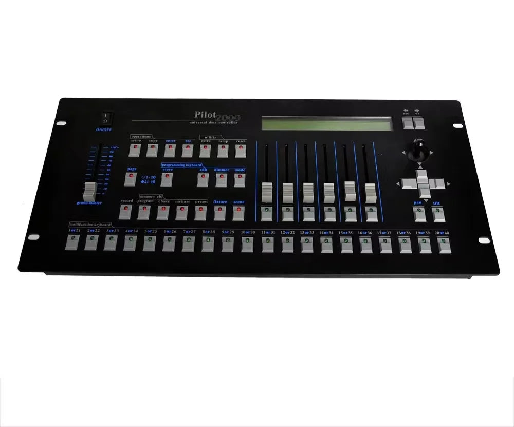 2022 NEW Pilot 2000 Console DMX512 Computer Light Controller Lighting Controller DJ Equipment