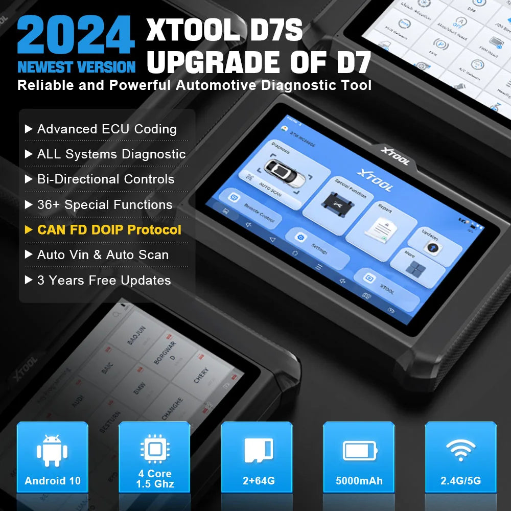 XTOOL D7S Bidirectional Car Diagnostic Tool