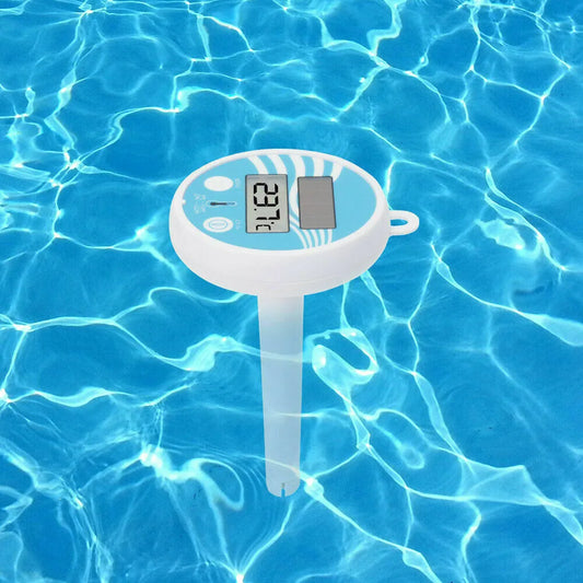 Floating Digital Pool Thermometer Solar Powered Outdoor Pool Thermometer Waterproof LCD Display Spa Thermometer