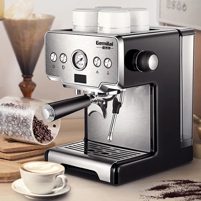 CRM3605 Coffee Maker Machine 15bar Espresso Machine Stainless Steel Semi-Automatic Pump Type Cappuccino Coffee Machine For Home