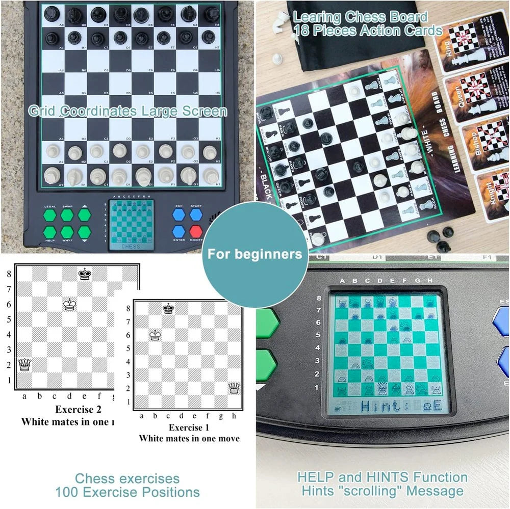 Electronic Chess Chess Game Teaching Game Single Player Chess Without Battery Voice Broadcast Chess Artificial Intelligence