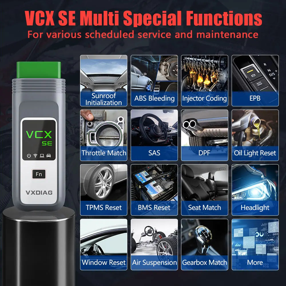 VXDIAG VCX SE VX608 Porsche OBD2 Diagnostic Scanner