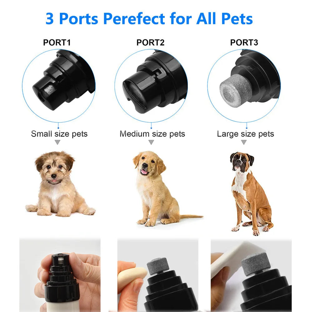 USB Rechargeable Electric Dog Nail Grinder Clippers for Dog Nail Grinders Pet Quiet Cat Paws Nail Grooming Trimmer Tools