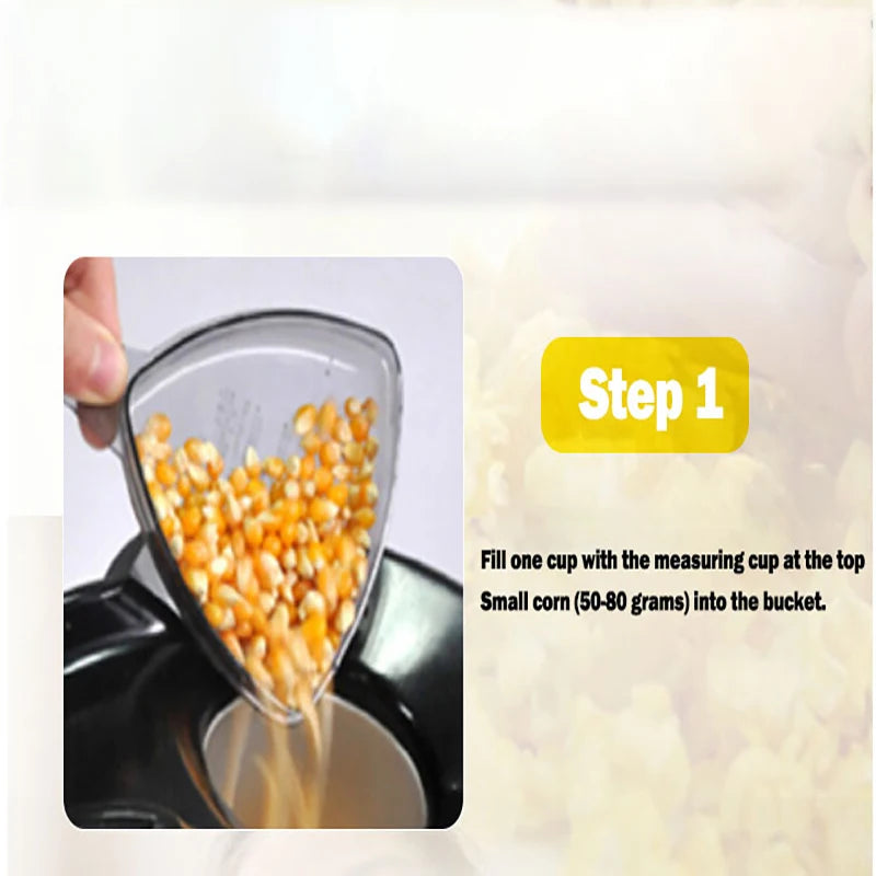 220V Popcorn Makers Mini Popcorn Machine Electric Household Appliance Machine Fully Automatic Popcorn Machine For Home Kitchen