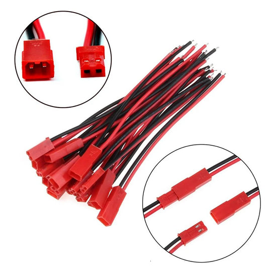 20pcs  Male&Female Connector JST Plug Cable  DIY 2 Pin Connectors Terminals