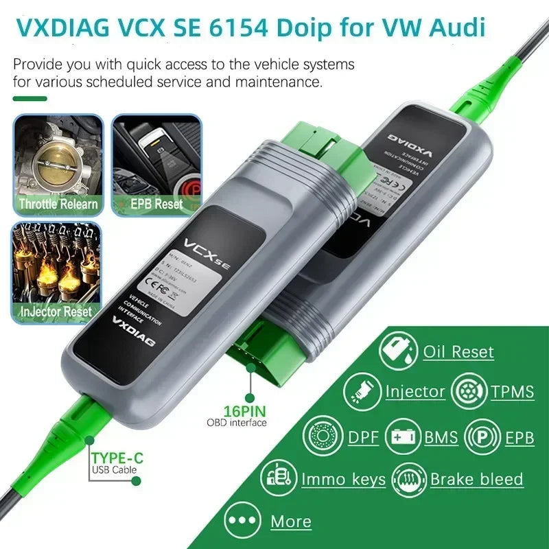 Top 10 Reasons to Choose VXDIAG VCX SE 6154 VX108 Doip for VW Audi