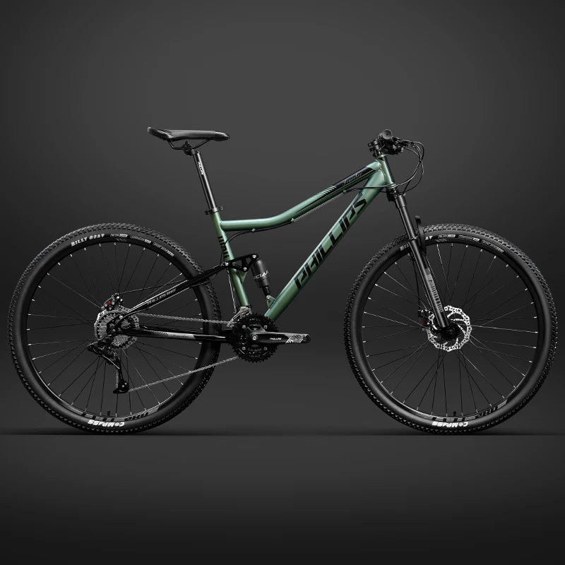 Soft Tail Mountain Bike, Dual Shock Absorbing Bike, Cross-Country MTB Bicycle, Double Disc Brake, 24 Speed, 27 Speed, 30 Speed,