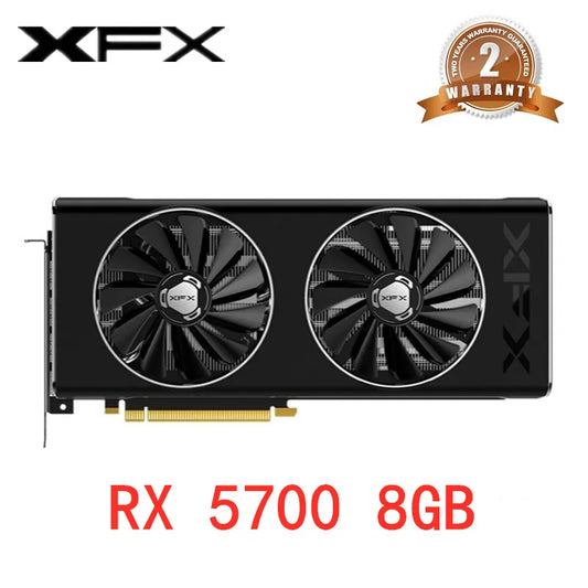 XFX RX5700 8GB NAVI XT Graphics Card GPU AMD RadeonRX 5700 Video Cards  Desktop PC Screen Card Computer Game Map Gaming graphics