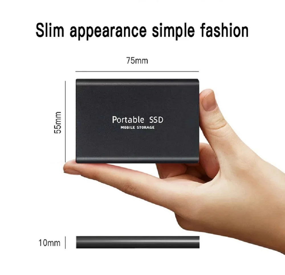 Original 2tb external hard drive 1TB portable external SSD  Mini Hard Disks High-speed Drive External Solid State Hard Drive New