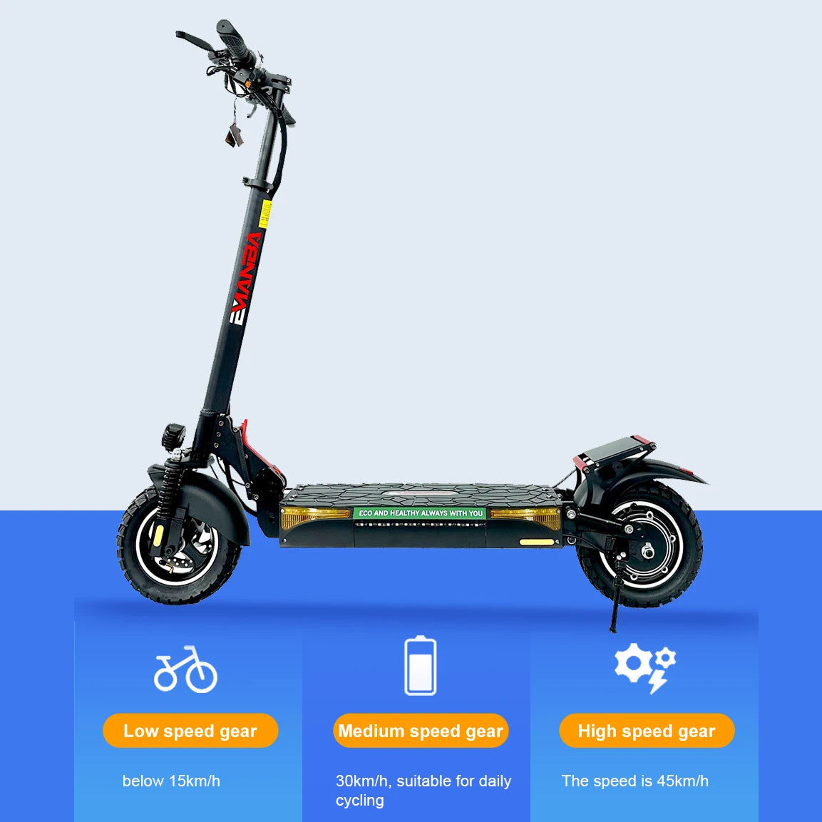 Eu USA Shipping 800W 48V Powerful Adult Electric Scooter 10 Inch Off-road Tyre UK Max Speed 45-55km/H Foldable