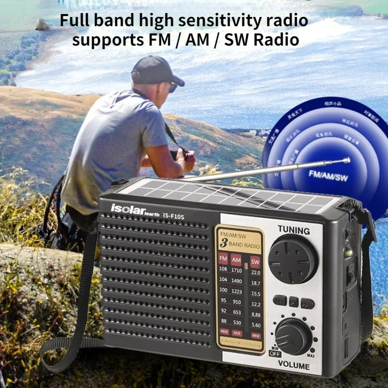 Solar Charging Emergency Radio & Bluetooth Speaker