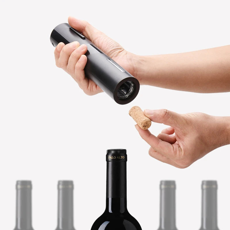 Electric Wine Opener Set Automatic Wine Corkscrew Battery Operate Red Wine Bottle Opener Wine Accessories for Home Kitchen Party