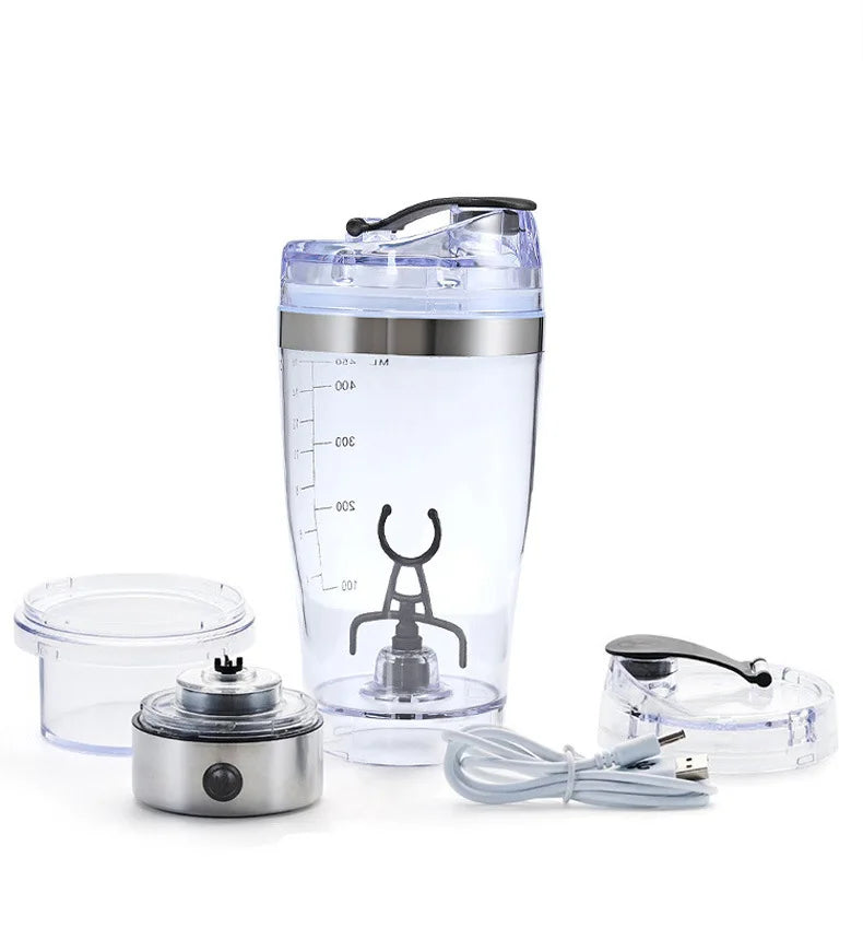 USB Rechargeable Electric Mixing Cup Portable Protein Powder Shaker Bottle Mixer Shaker Bottle Protein Shaker Protein Cup Shaker