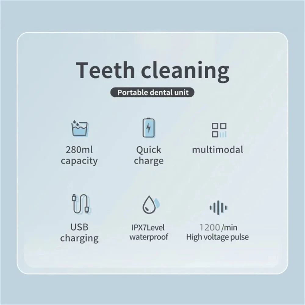 XIAOMI MIJIA Oral Irrigator USB Rechargeable Dental Flosser Portable Dental Water Flosser Irrigator Dental Teeth Cleaner 3 Modes