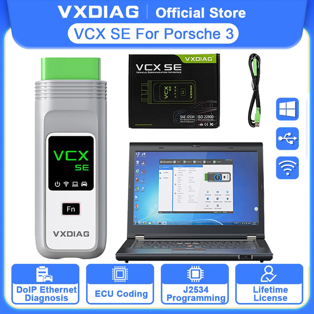 VXDIAG VCX SE VX608 Porsche OBD2 Diagnostic Scanner