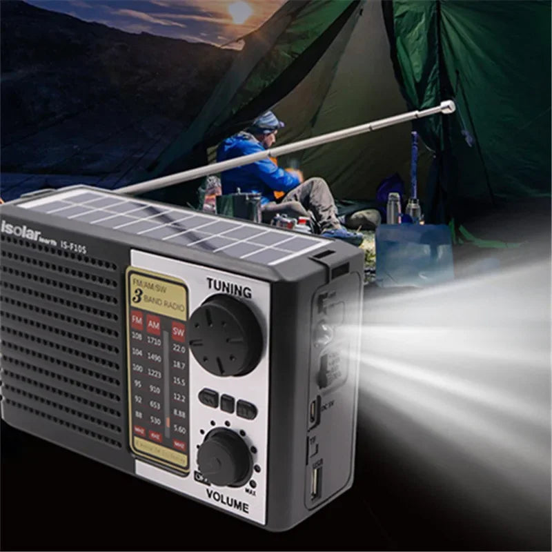 Solar Charging Emergency Radio & Bluetooth Speaker