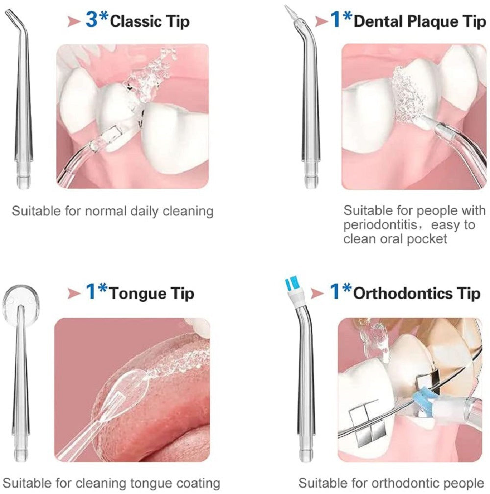 Oral Irrigator 3 Modes USB Rechargeable Water Flosser Portable