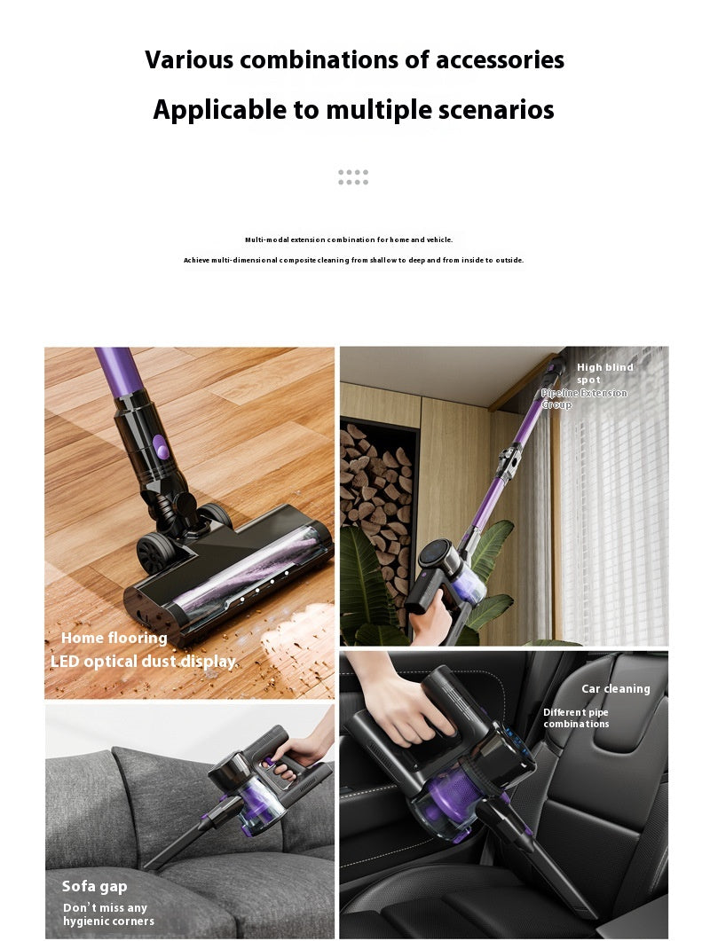 Brushless Large Suction Foldable Handheld Vacuum Cleaner Integrated