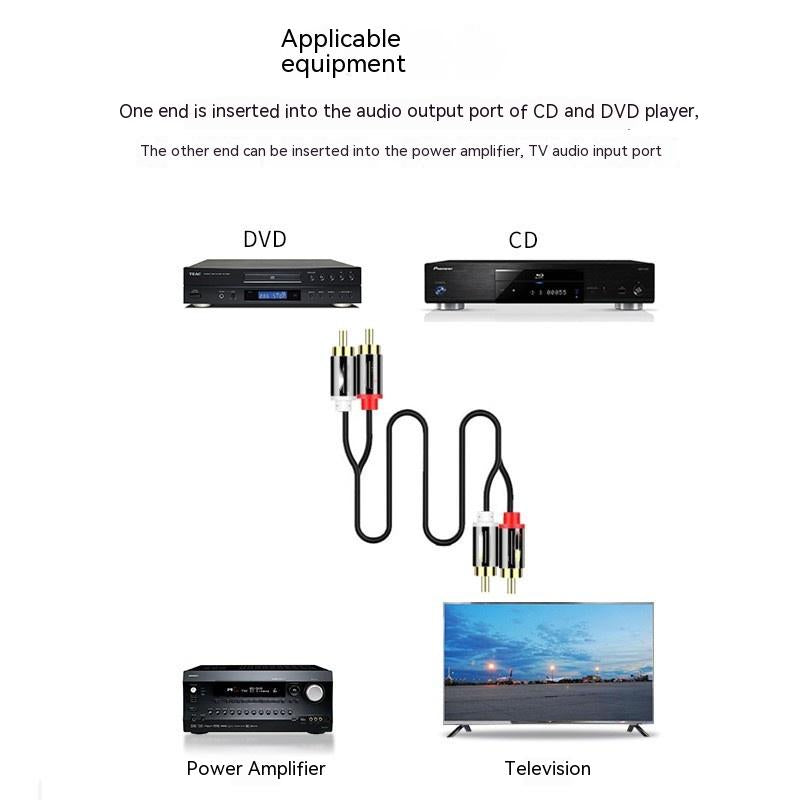 AV Audio Cable Computer Speaker Amplifier Cable